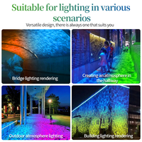 JieNengHui 100W dynamique changement de couleur LED lumière d'onde d'eau-océan monde atmosphère aluminium couloir lampe de projection