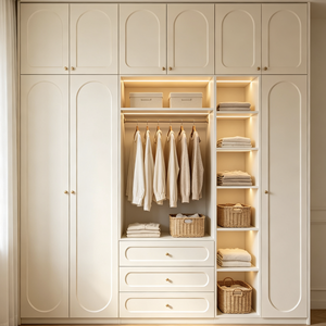 French Style Wooden Wardrobe Closet Cabinet White <b>Storage</b> Armoire Bedroom <b>Clothes</b> Organizer - Product Image 1