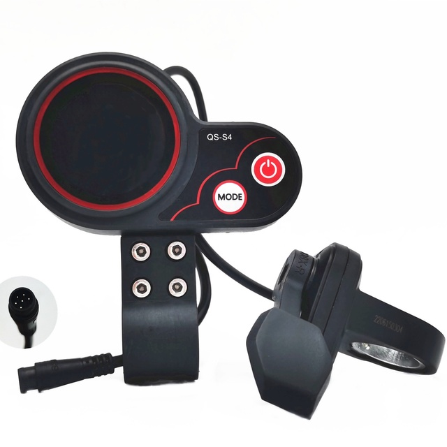 Thumb Throttle LCD Display Kit for Zero 8 9 10 8X 10X 48V-60V Electric Scooter Thumb Throttle QS-S4 LCD Display Accessories