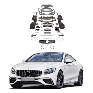 2014-2017y Classe S C217 Mise à niveau vers S63 Kit de carrosserie Facelift Pare-chocs pour <span class=keywords><strong>Mercedes</strong></span> Couple W217 Pièces détachées automobiles Accessoires de voiture - Product Image 1