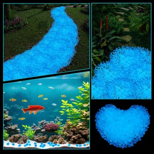 Piedras Luminosas al por Mayor que Brillan en la Oscuridad, Virutas de Vidrio Triturado para Decoración de Exteriores, Acuarios y Pisos de <span class=keywords><strong>Terrazo</strong></span> y Concreto - Product Image 3