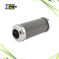 Élément de filtre à carburant de remplacement, cartouche filtrante plissée en acier inoxydable pour filtres à carburant Billet, haute performance pour la course