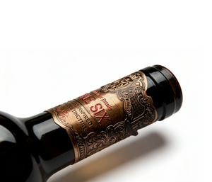 カスタムウォッカプレミアムプライベートラベル粘着ステッカー、エンボス加工アルミ缶ワインシャンパンブルゴーニュウイスキーメタルラベル - Product Image 6