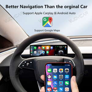 Affichage tête haute Vjoycar pour <span class=keywords><strong>voiture</strong></span>, compteur de <span class=keywords><strong>vitesse</strong></span>, pression des pneus, écran IPS Tesla 8,9 pouces, affichage tête haute pour les nouveaux modèles Y/3 Tesla - Product Image 4