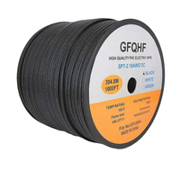 Câbles électriques parallèles flexibles de fils de la SPT-2 18AWG de l'UL 500ft pour l'extension extérieure de lumières de corde de Noël