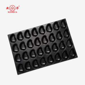 Venta al por mayor personalizada de grado alimenticio de aluminio de acero de alta calidad profesional antiadherente de <span class=keywords><strong>mango</strong></span> bandejas para hornear pasteles moldes para pasteles bandeja para hornear - Product Image 1