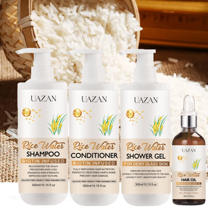 Shampooing et revitalisant à l'eau de riz anti-chute de cheveux, anti-pelliculaire, clarifiant, 300 ml, marque privée, fabricant - Product Image 6