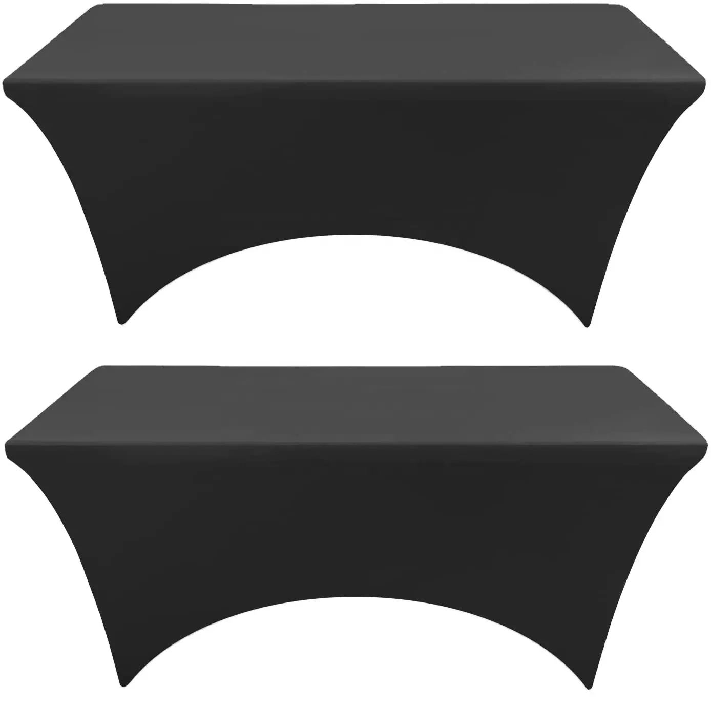 ผ้าสแปนเด็กซ์คลุมโต๊ะสีดำ,ผ้าปูโต๊ะเข้ารูปสำหรับโต๊ะสี่เหลี่ยมผืนผ้า4ฟุตผ้าคลุมโต๊ะนวดยืดหยุ่นผ้าปูโต๊ะยืด
