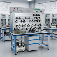 Mesa de Entrenamiento PLC Neumática Expandible con Ranura en T y Componentes Neumáticos Industriales Completos para Curso de Energía Fluida