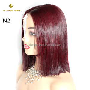Produits chauds Cheveux humains colorés 2*6 fermeture à lacet Perruque Bob vietnamienne 100% Cheveux humains SDD Qualité Bob Perruque - Product Image 2