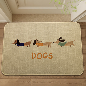 Personalizzabile di piccole dimensioni Anti-scivolo tappetino <span class=keywords><strong>in</strong></span> <span class=keywords><strong>gomma</strong></span> di lino lavabile tappeto dal produttore per uso domestico e alberghiero - Product Image 1