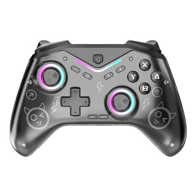 Hot Sale Programmable Gamepad LED Light PC TV Android Gaming Joystick OEM LOGO Wireless Controller for Switch
