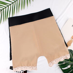 กางเกงเอวสูงสีพีชสำหรับสตรีชุดชั้นในเซ็กซี่ traceless Hip ปลอดภัยกางเกงลูกไม้บางก้นอวบสะโพกสินค้าต่างประเทศ - Product Image 1