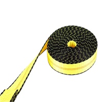 Sangles de treuil robustes Force Brand de 2 po, jaunes, 30 pi, pour remorque à plateau avec crochet plat, capacité de 3335 lb, en polyester durable