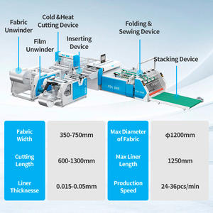 เครื่องผลิตถุงข้าว PP ขนาดใหญ่ ควบคุมด้วย PLC ตัดเย็บอัตโนมัติ ผลผลิตสูง ขับเคลื่อนด้วยมอเตอร์ พร้อมระบบบรรจุภัณฑ์ครบวงจร - Product Image 2