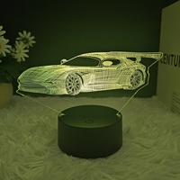 Prix de gros Lampe de nuit à image flottante 3D en acrylique et ABS personnalisable pour jardin