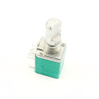 Échantillons gratuits 9mm Rk097 R097 1k 5k 10k 20k 50k 100k Ohm Potentiomètres à interrupteur rotatif à montage horizontal sur circuit imprimé avec clic central