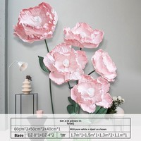 Grandes fleurs artificielles en papier de pavot pour décorations de mariage, vitrines de centres commerciaux, aménagement d'événements, accessoires d'art en papier