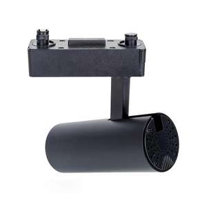 Foco de carril LED de 15W negro, tres hilos, ideal para iluminación de espacios comerciales y decoración moderna. - Product Image 2