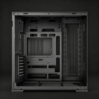 Boîtier Meway 445B ATX Mid Tower avec panneau latéral en verre trempé pour PC de jeu, compatible avec refroidissement liquide 360 mm