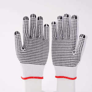 Cheap Sike <strong>PVC</strong> Dotted Cotton Work <strong>Gloves</strong> Comfortable White/Black Anti-Slip Durable 8 Oz Industrial Safety <strong>Gloves</strong> Silicone-free - Product Image 3