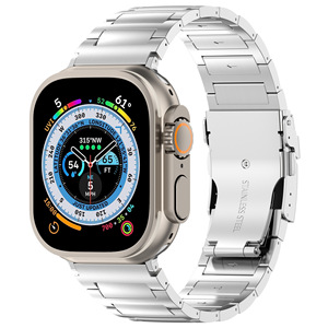 Correa de <span class=keywords><strong>Reloj</strong></span> de Lujo para <span class=keywords><strong>Hombre</strong></span>, Ultra S9, de Titanio, Compatible con Apple Watch Serie 10, Transpirable, de Acero Inoxidable - Product Image 6