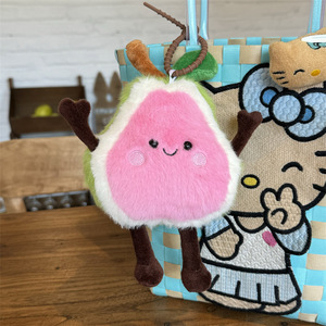 Spedizione veloce all'ingrosso nuovo realistico piccolo peluche di frutta e verdura peluche borsa portachiavi Mini peluche - Product Image 1