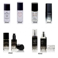 Flacon compte-gouttes en verre de 30 ml pour émulsion, fond épais, matériaux d'emballage cosmétique liquide, sérigraphié, pour produits de soin de la peau - Vente en gros