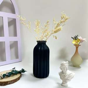 Vente en gros d'usine de vases en verre de haute qualité avec logo personnalisable pour la décoration de la chambre à coucher et du salon - Product Image 6