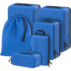 Sac de voyage unisexe au meilleur prix, organiseur de vêtements en tissu avec double fermeture éclair et grande capacité, style couture tendance - Product Image 1