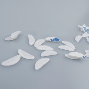 Cambered D bentuk antiselip perekat kacamata silikon bantalan hidung Super lengket - Product Image 4