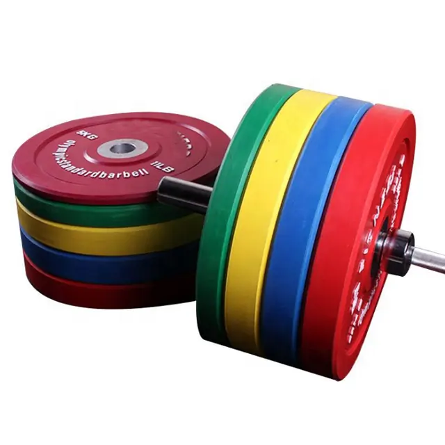 Fdfit Hoge Kwaliteit Custom Fitness Power Training Kleur Rubber Bumper Platen Barbell Gewicht Platen