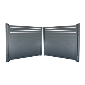 Porte battante en aluminium pour entrepôt industriel extérieur, installation facile, avec double battant - Durable et écologique - Product Image 1