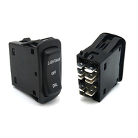 12V-24V Étanche Bleu LED ON/OFF Interrupteur À Bascule pour Automobile Voitures Véhicules Marine Bateaux Camions Remorques 4x4