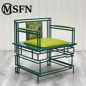 धातु फ्रेम कढ़ाई कपड़ा गीत कुर्सी पेटेंट आधुनिक फर्नीचर संग्रहालय कार्यालय लिविंग रूम कस्टम डिजाइन कारखाने प्रत्यक्ष आपूर्ति - Product Image 4