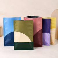 Sacs opaque personnalisés imprimés, pochettes à trois soudures latérales pour assortiments de fournitures artisanales, impression de logo à motif géométrique