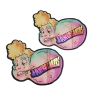 Sacs en Mylar holographiques personnalisés imprimés 3,5g 7g 14g, pochettes refermables découpées sur mesure