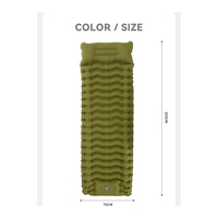 Camping en plein air léger auto-gonflable Portable pliant tapis de couchage matelas pneumatique