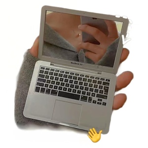 创意迷你电脑小镜子笔记本便携式便携式折叠苹果化妆镜 - Product Image 4