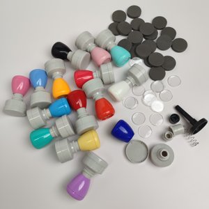 Timbri in Schiuma Flash da 7mm per Insegnanti, Rotondi, Colorati, con Guscio a Cartone Animato, Personalizzabili, Materiale per Sigilli, Vendita all'Ingrosso dalla Fabbrica - Product Image 2