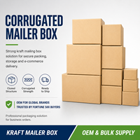 Boîtes d'expédition en carton ondulé brun à paroi simple/double, personnalisables avec logo, en matériaux recyclés, avec fermeture magnétique et poignée, directement de l'usine