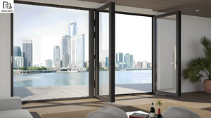 <span class=keywords><strong>Porte</strong></span> personnalisée en aluminium <span class=keywords><strong>de</strong></span> conception simple à double vitrage, <span class=keywords><strong>porte</strong></span> à battant insonorisée à double vitrage et isolation thermique - Product Image 4