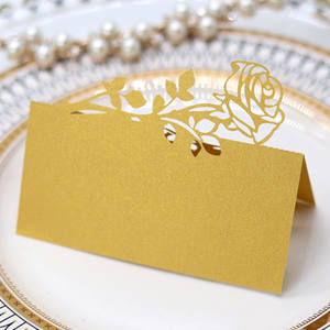 ป้ายชื่อแบบตั้งโต๊ะรูปสี่เหลี่ยมผืนผ้าแบบป๊อปอัพ  รักษ์โลก  สำหรับงานแต่งงาน วันแม่ งานเลี้ยงอาหารค่ำ - Product Image 4