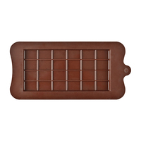 Moules en silicone carrés à 24 cavités pour chocolat, qualité alimentaire, moules à barres de chocolat à démouler facilement, vente en gros directe d'usine