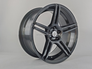 Rines de Aleación de Aluminio SYAC para Automóviles de Pasajeros, Estilo Clásico, 17x8.5 17x9.5 5*100, Color Gris Oscuro - Product Image 3