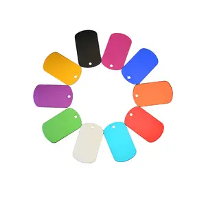 סיטונאי מותאם אישית ריק <span class=keywords><strong>DIY</strong></span> קרפט חיות מחמד מזהה תג תליון כלב תג אלומיניום נירוסטה מתכת כלב תגיות עם שרשרת - Product Image 1