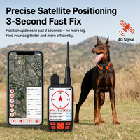 Traceur GPS 4G LTE longue portée pour chien de chasse, dispositif de suivi portable VHF étanche IP68 10KM avec fonction d'appel pour l'entraînement des chiens de chasse