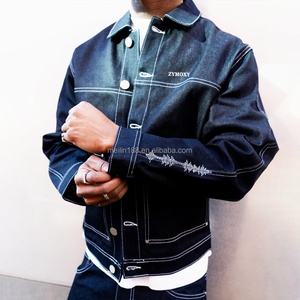 Custom Service Casual Fit Wear 100% Cotton <b>Blank</b> Jeans Denim Jackets for Men High Quality Heavy <b>Weight</b> <b>Blank</b> Design Denim Jacket - Product Image 6