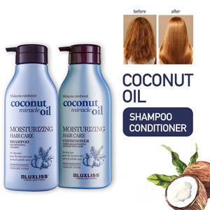 Champú Herbal Luxliss <span class=keywords><strong>Sin</strong></span> Formaldehído, Aceite de Coco Orgánico para Cabello <span class=keywords><strong>Seco</strong></span>, Hidratante y Suavizante, Set de Champú y Acondicionador - Product Image 1