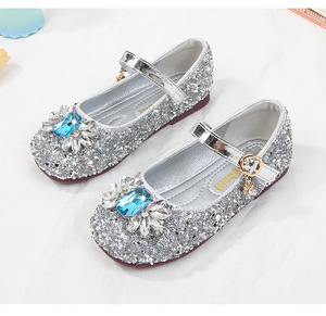 Chaussures de fête pour enfants de 2 à 6 ans, semelles souples, chaussures de princesse pour filles, chaussures de princesse en strass et cristaux pour filles - Product Image 6